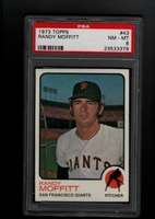 1973 Topps #043 Randy Moffitt PSA 8 NM-MT SAN FRANCISCO GIANTS